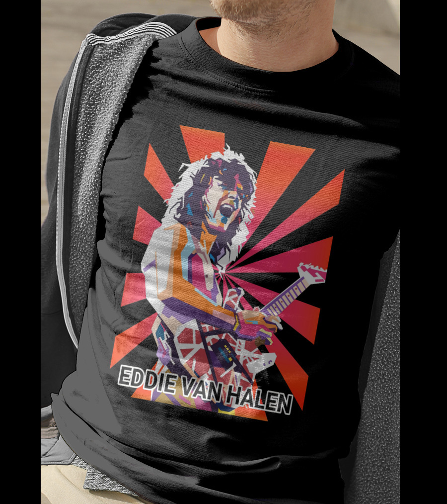 Eddie Van Halen Retro Pop T-Shirt