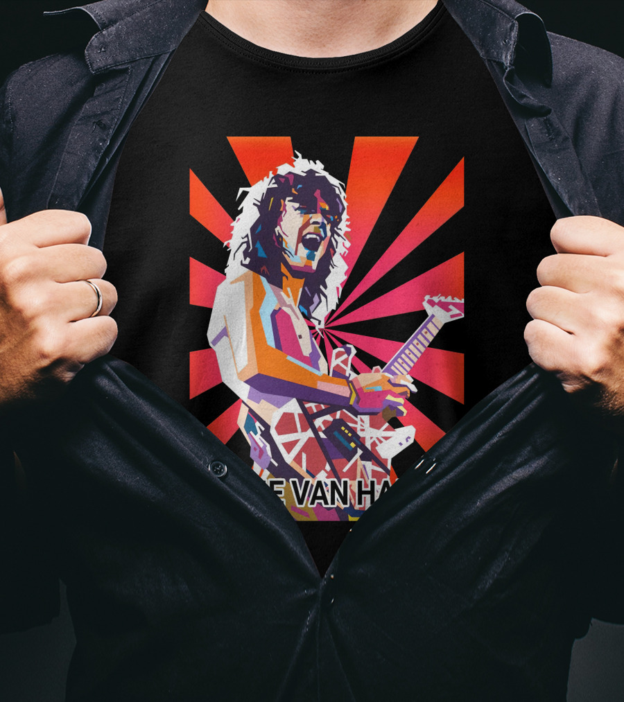Eddie Van Halen Retro Pop T-Shirt