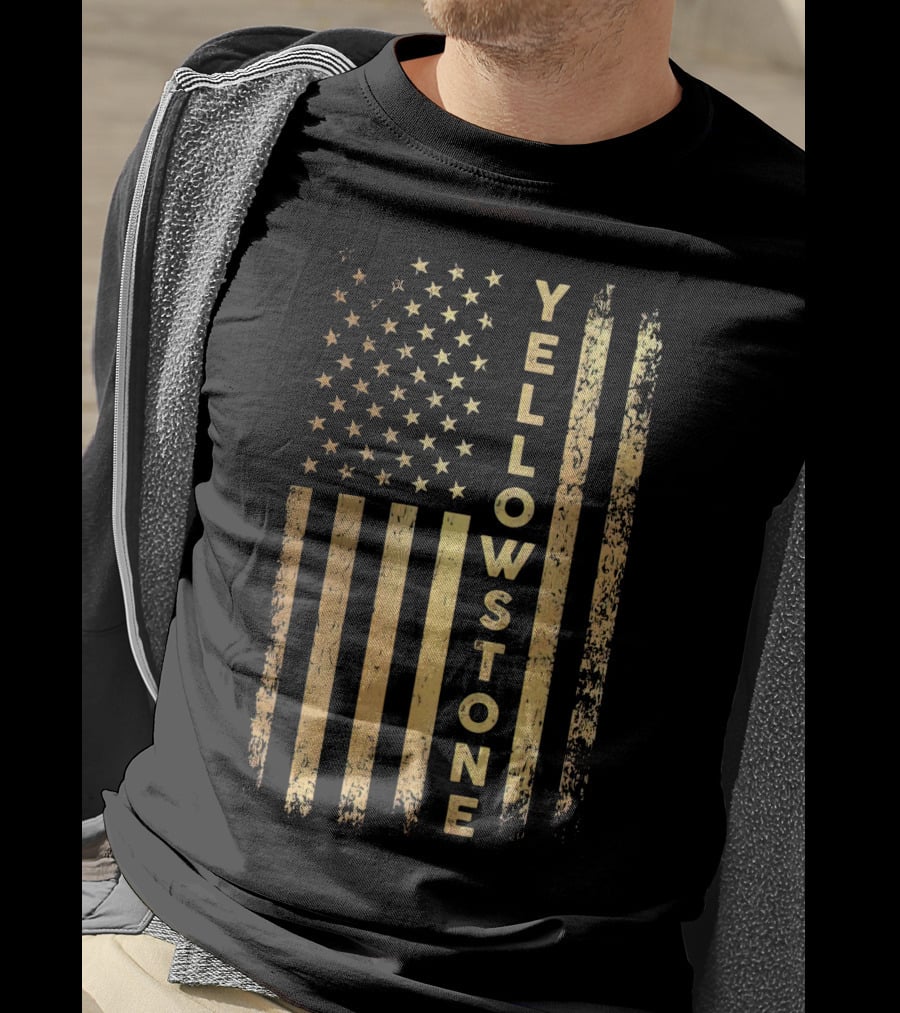 Yellowstone USA Flag T-Shirt