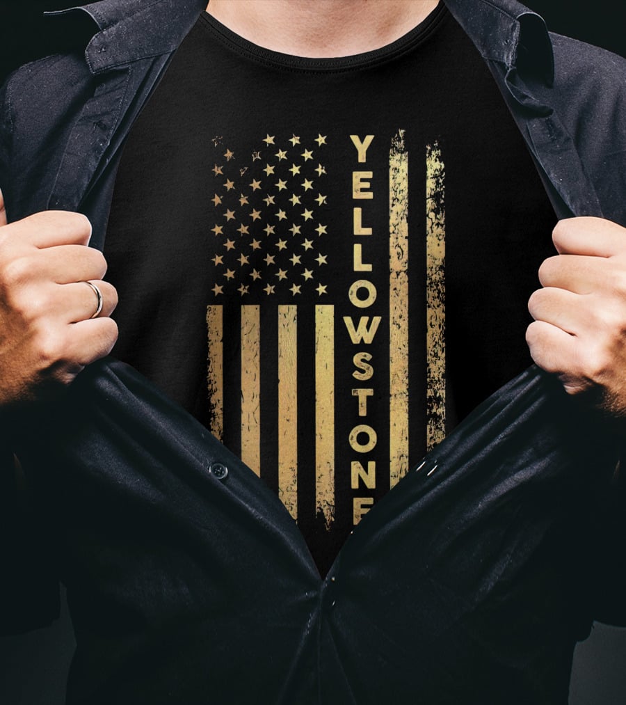 Yellowstone USA Flag T-Shirt