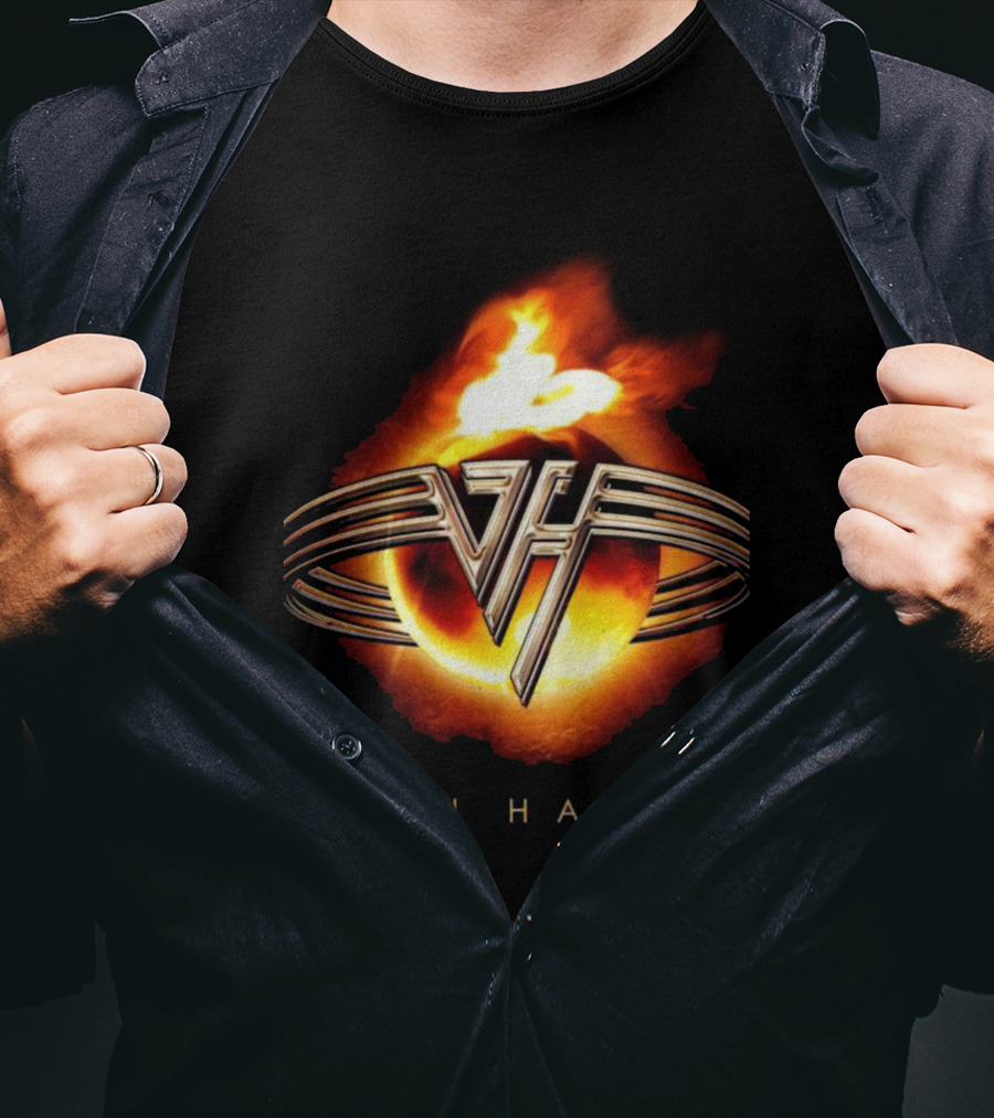 Van Halen Flaming Logo Iconic T-Shirt