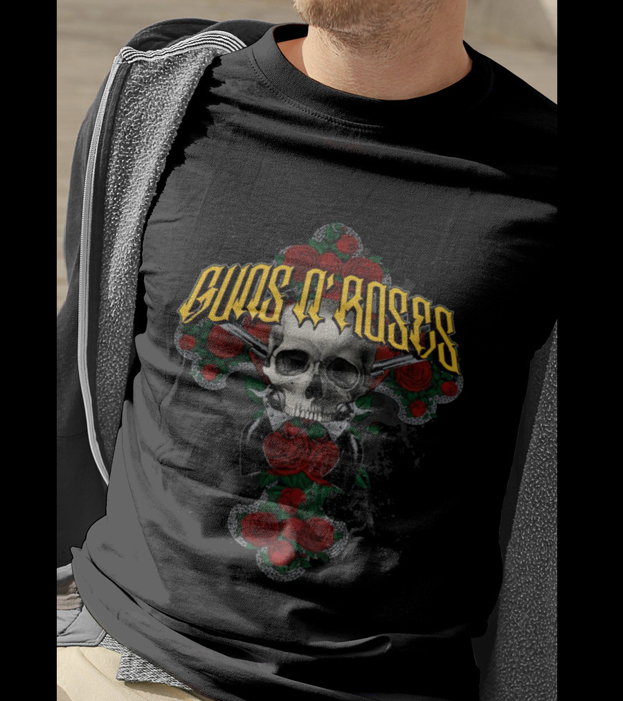 Guns N' Roses Skull And Roses T-Shirt