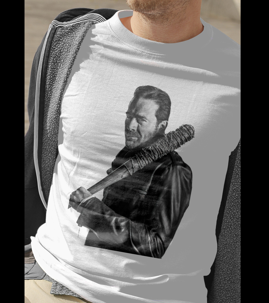 Jeff Negan Walking Dead Lucille Bat Iconic Image T-Shirt
