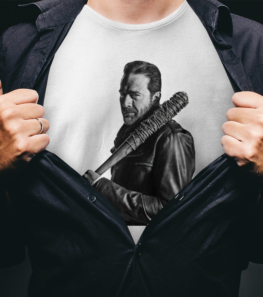 Jeff Negan Walking Dead Lucille Bat Iconic Image T-Shirt