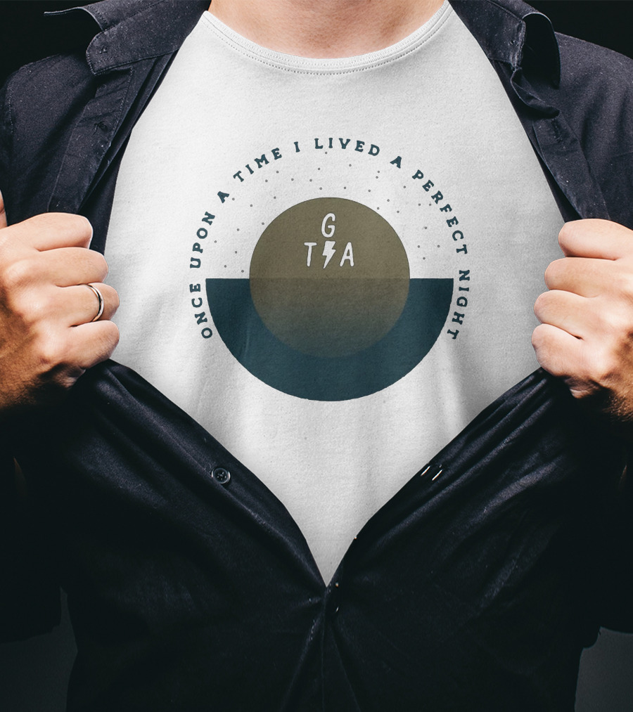 Once Upon A Time I Lived A Perfect Night GTA Gaslight Anthem Merch New T-Shirt