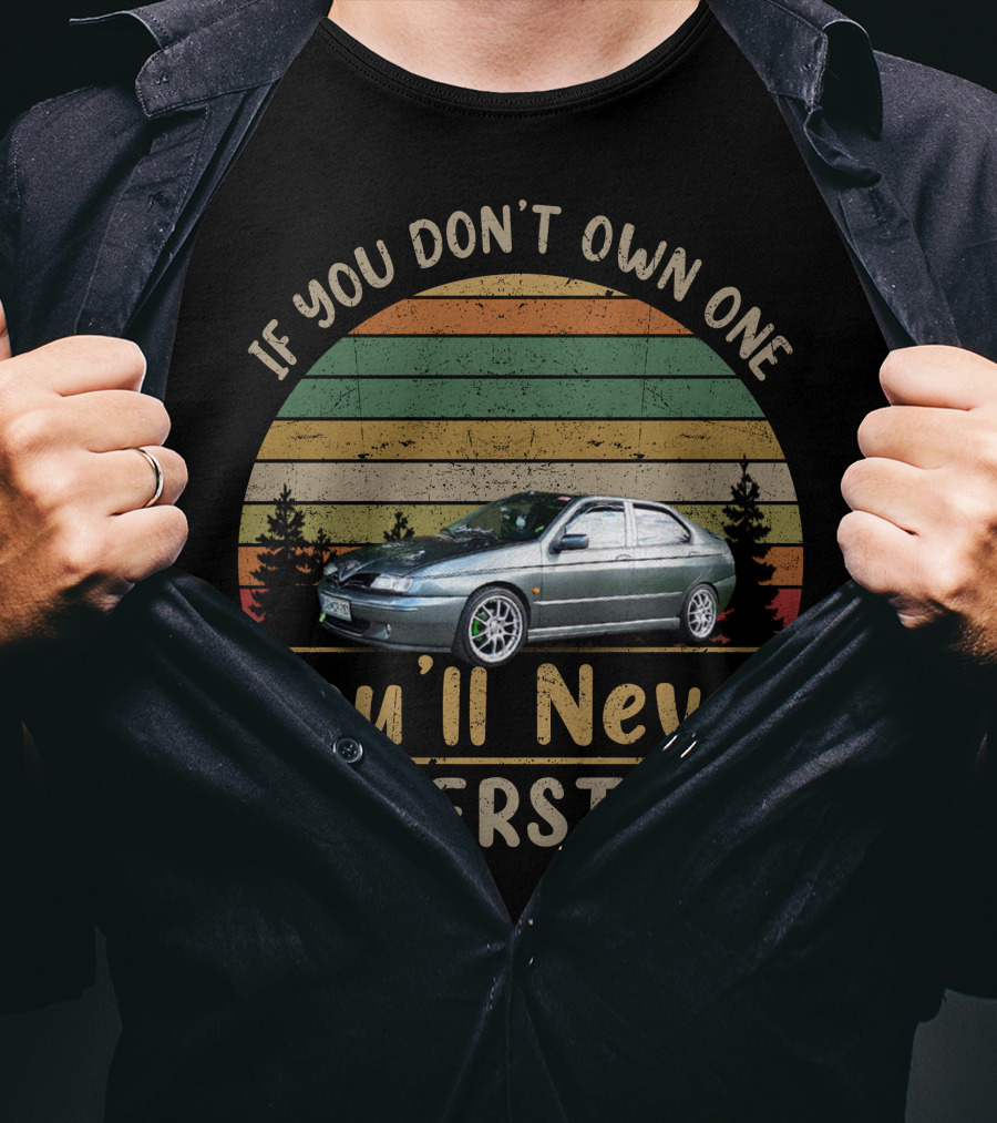 If You Don't Own One You'll Never Understand Alfa Romeo 146 Vintage Stripes T-Shirt
