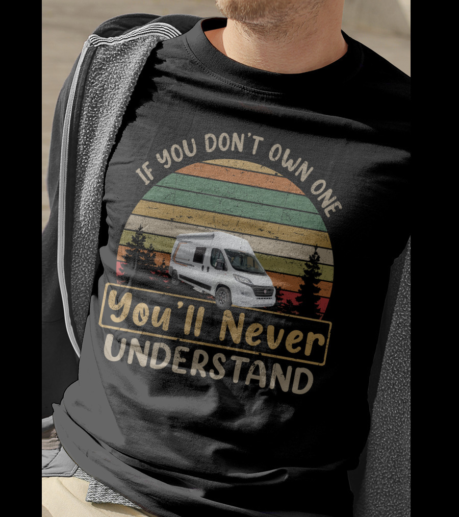 If You Don't Own One You'll Never Understand Weinsberg Camper Van Retro Stripe Forest T-Shirt