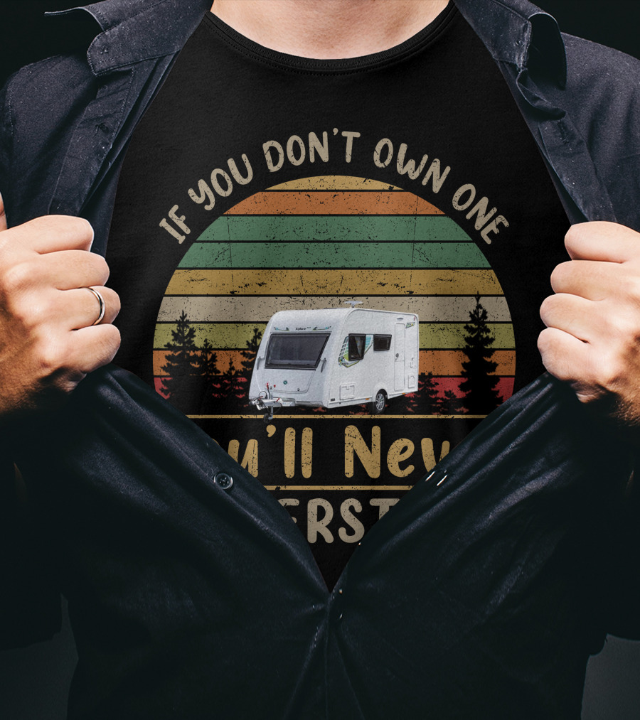 If You Don't Own One You'll Never Understand Elddis Xplore304 Vintage Stripes Caravan T-Shirt