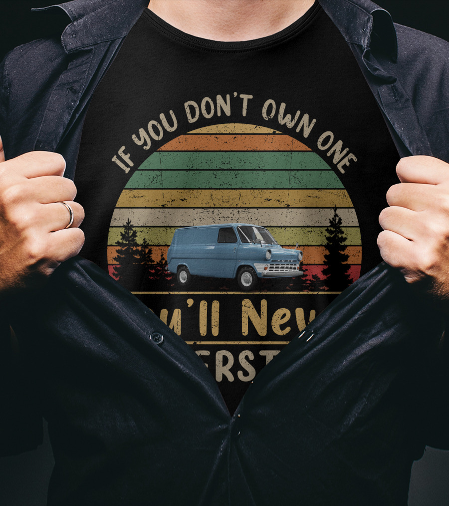 If You Don't Own One You'll Never Understand Vintage Van Retro Stripes T-Shirt