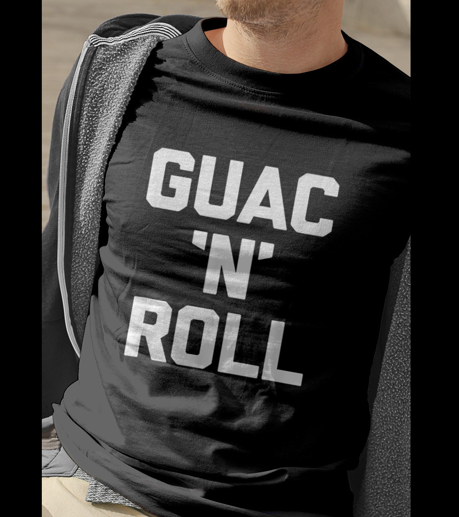 Guac 'N' Roll Sarcastic Guacamole Humor Funny Saying T-Shirt