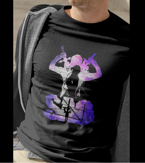 SAO Kirito And Asuna Silhouette Galaxy T-Shirt