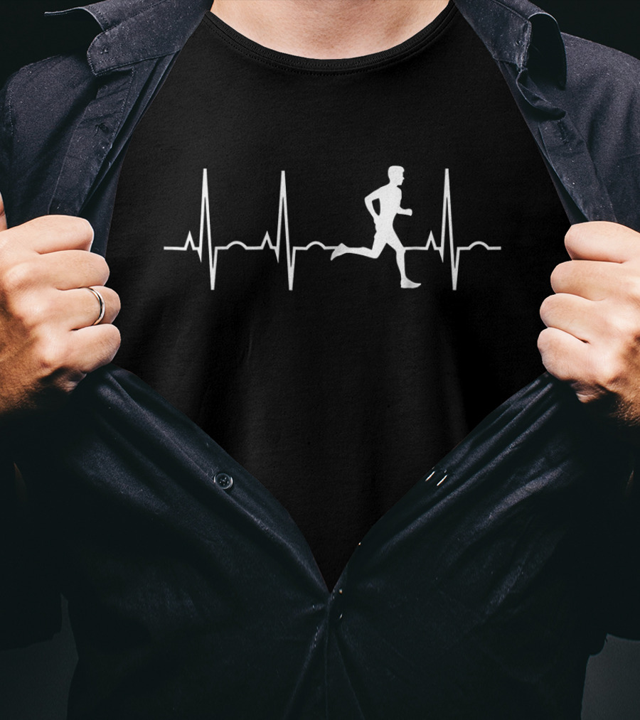 Runner's Pulse Lifeline With Running Figure T-Shirt