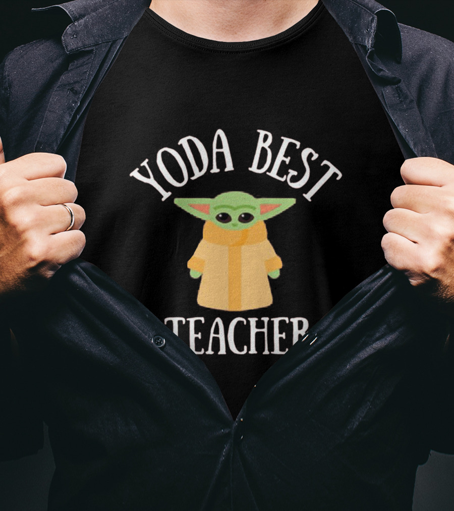Yoda Best Teacher Baby Yoda Mandalorian Star Wars T-Shirt