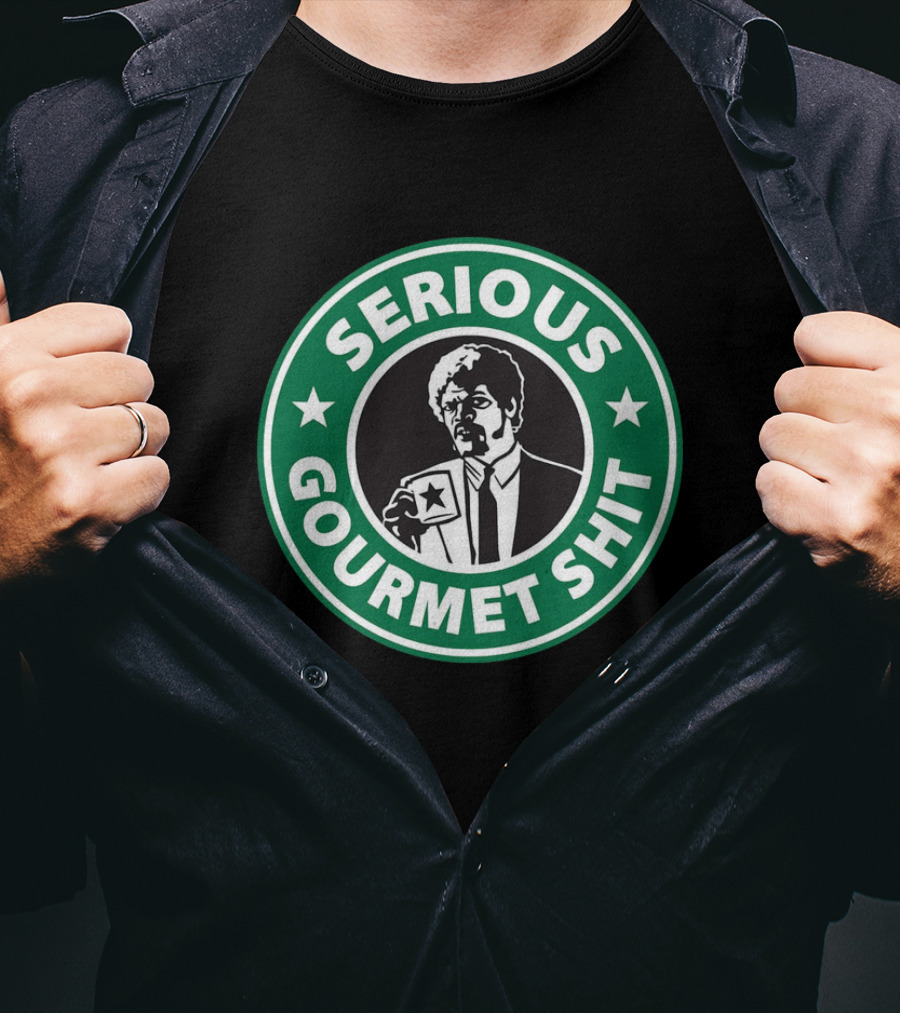 Jules Winnfield Serious Gourmet Coffee Parody Starbucks T-Shirt