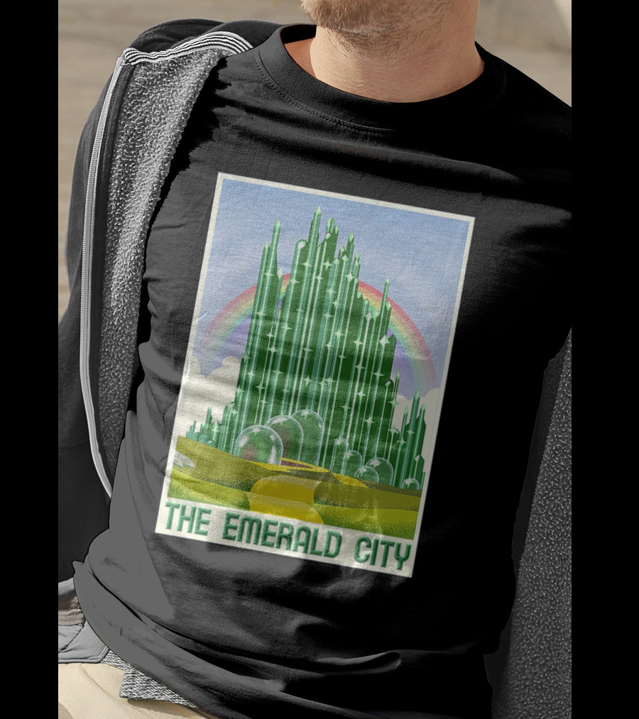 The Emerald City Landmarks Rainbow Road Journey T-Shirt