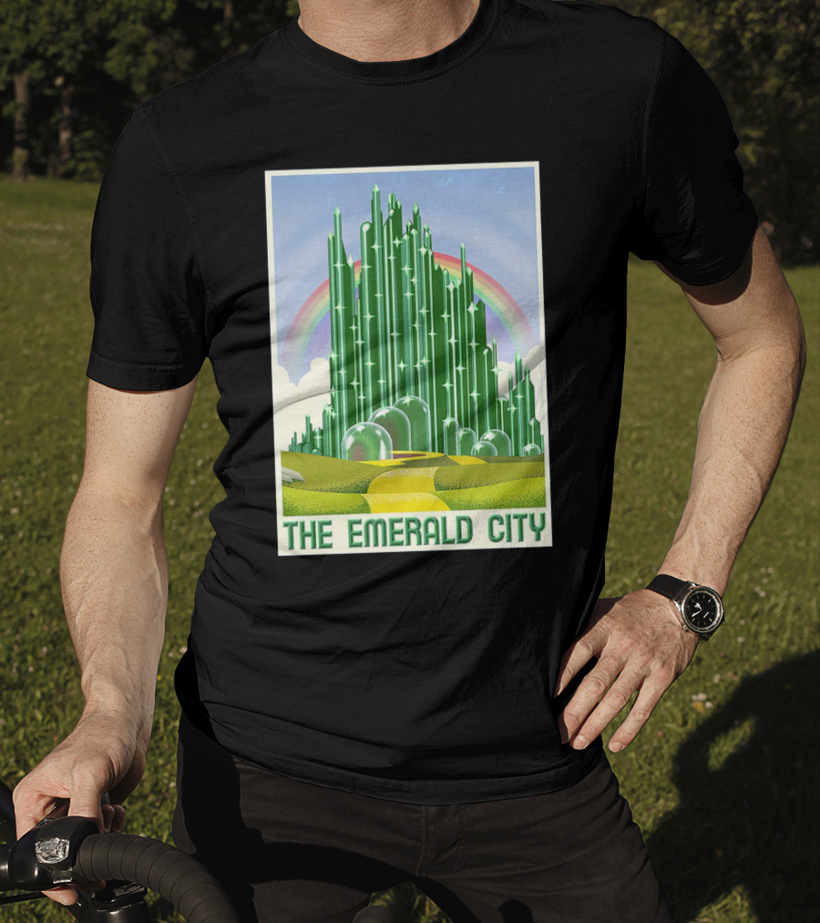 The Emerald City Landmarks Rainbow Road Journey T-Shirt