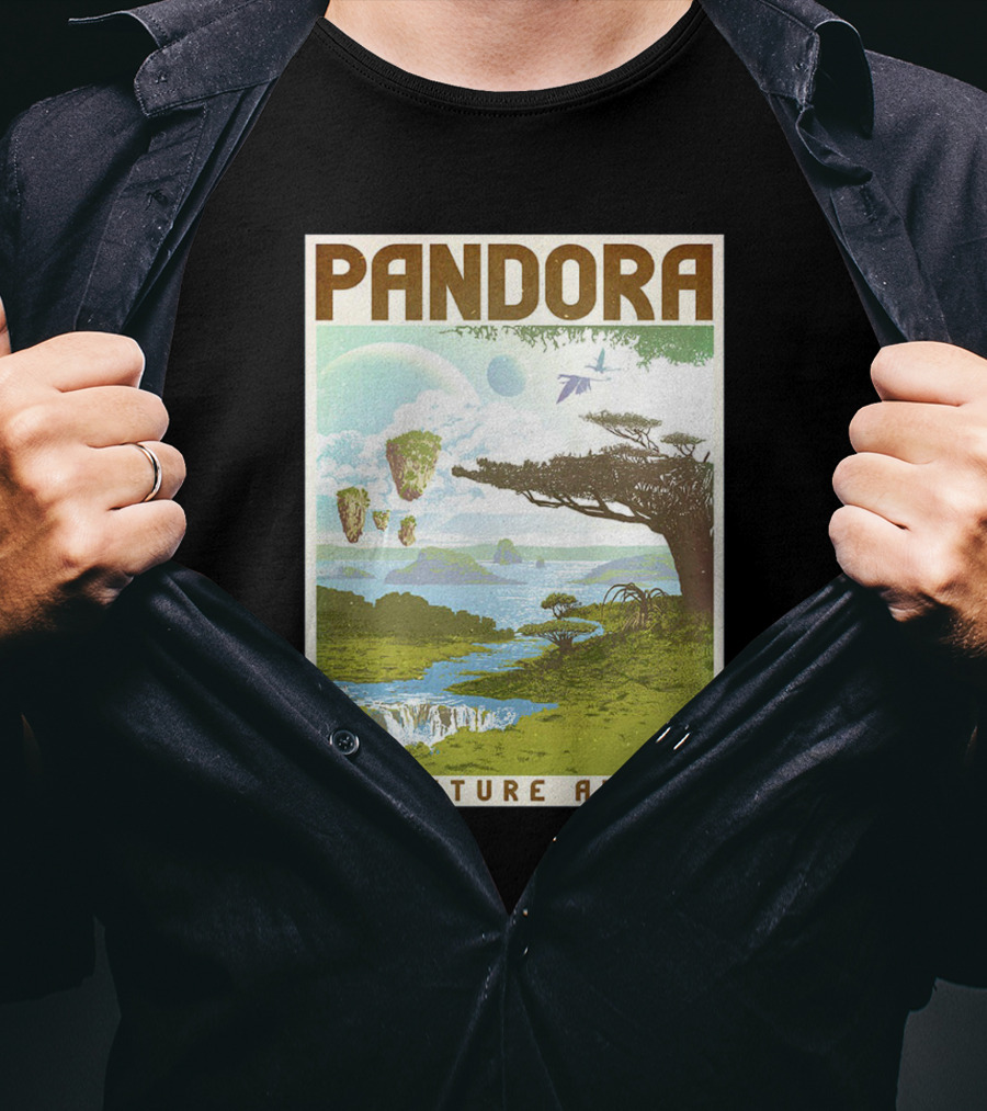 Pandora Adventure Awaits Floating Islands Scenic Landscape T-Shirt