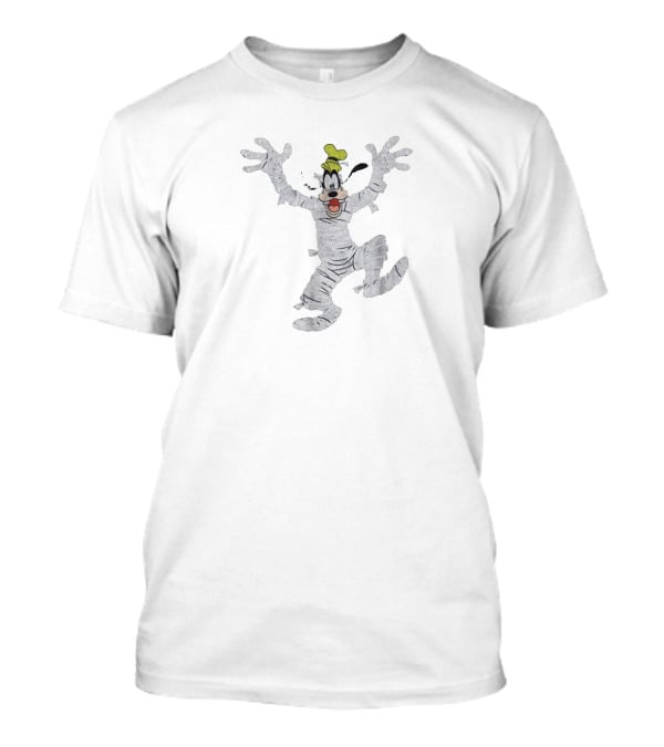 Disney Halloween Goofy Wrapped As Mummy Character T-Shirt