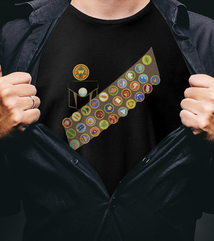 Disney Pixar Up Russell Wilderness Explorer Badge Collection T-Shirt