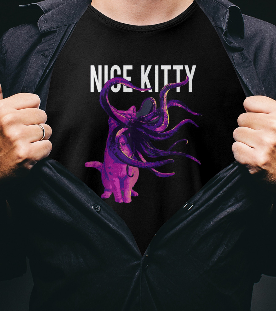 Captain Marvel Goose Nice Kitty Tentacle Creature T-Shirt