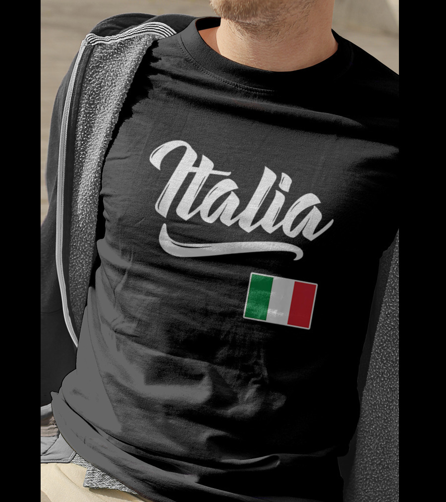 Italia Italian Flag Italy Italiano Heritage Iconic Symbol Recognition T-Shirt