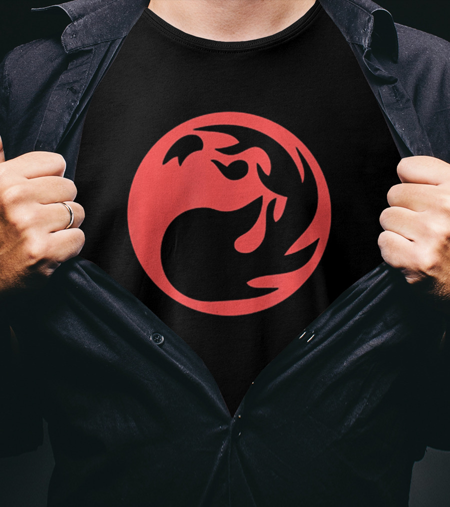 Red Mana Symbol Magic TCG Gathering Mana Symbols T-Shirt