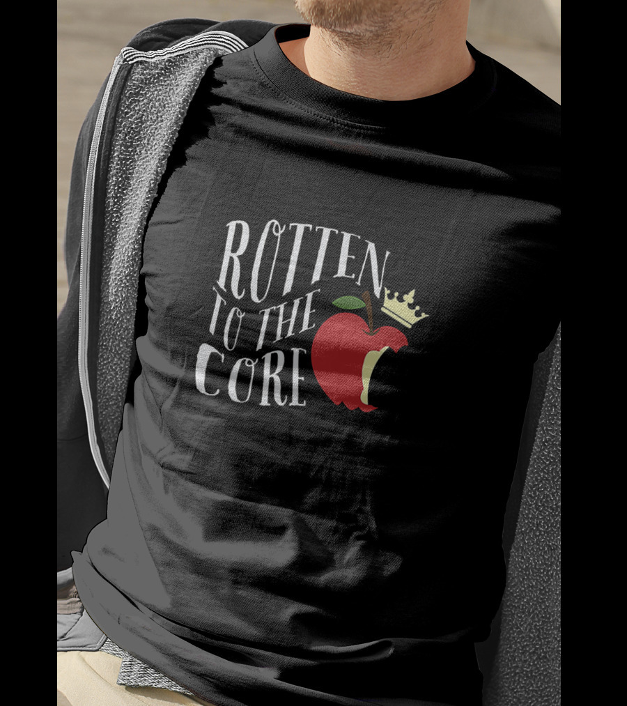 Rotten To The Core Apple Crown Teaching Student T-Shirt