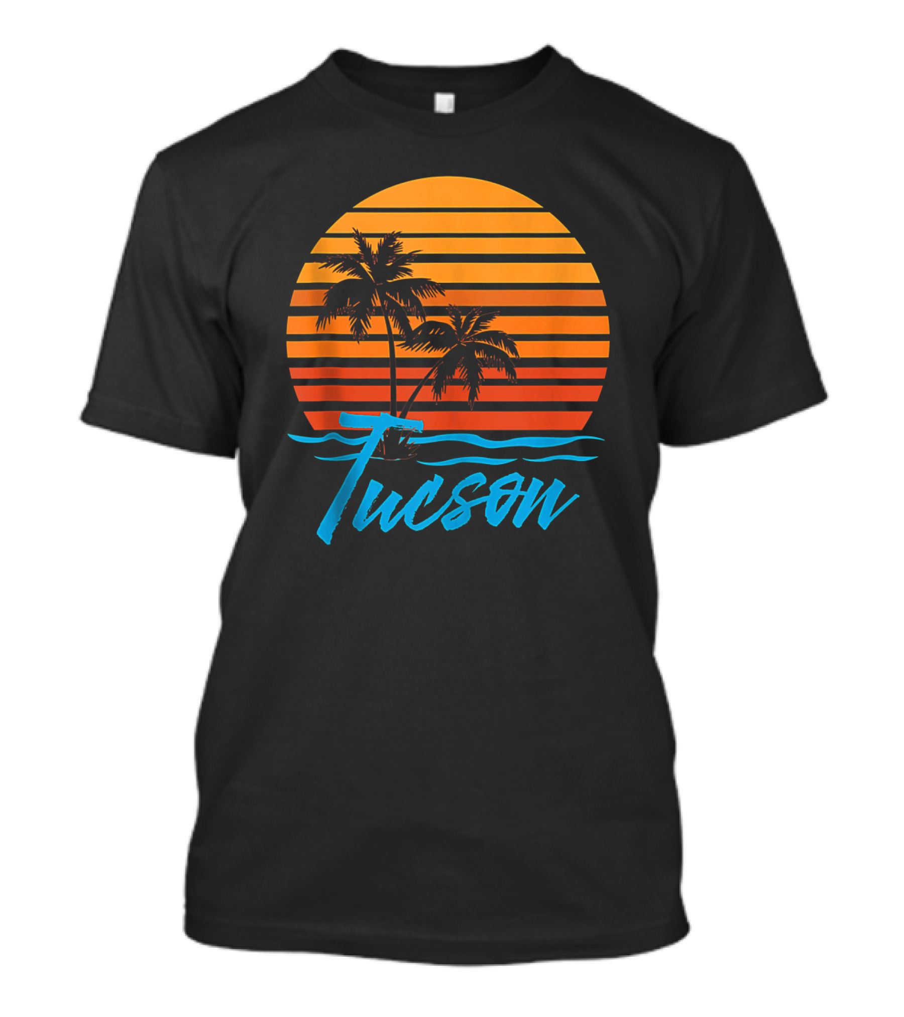 Tucson Sunset With Palm Trees And Beach Vibes T-Shirt