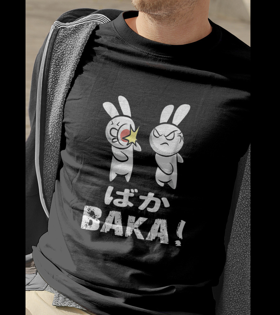 Baka Rabbit Slap Japanese Cute Anime Humor BAKA T-Shirt