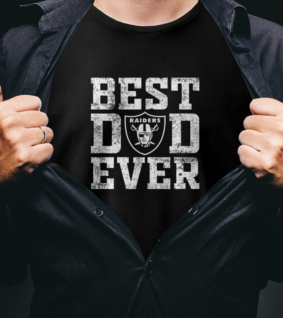 Best Raiders Dad Ever Football Team Fan T-Shirt