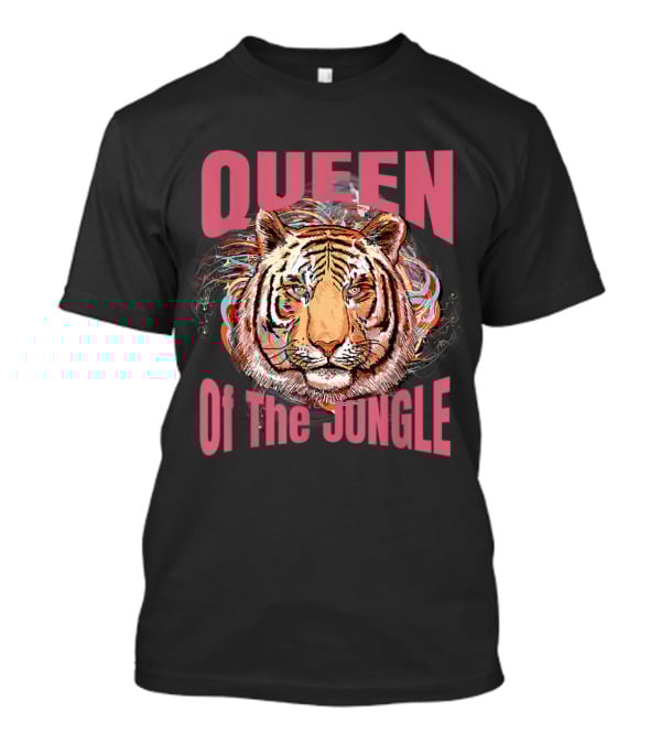 Queen Of The Jungle Big Kitty Cat Lover T-Shirt