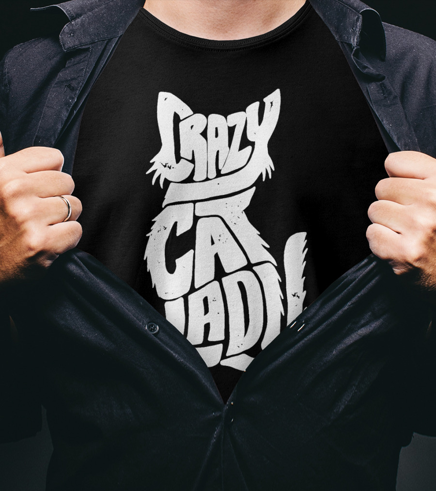 Crazy Cat Lady Kitty Kitten Funny Cats Meme T-Shirt