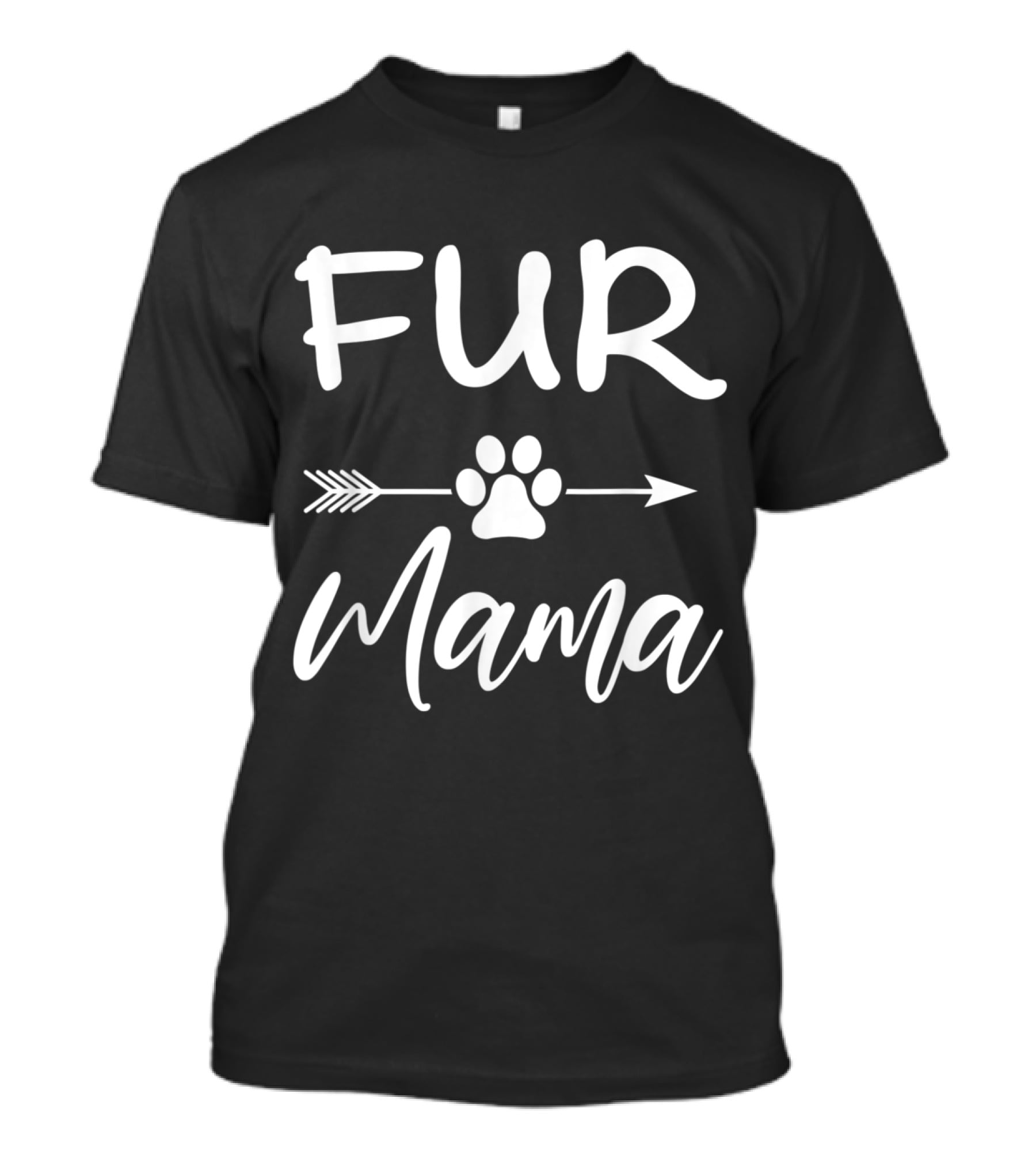 Fur Mama Paw Print Arrow T-Shirt
