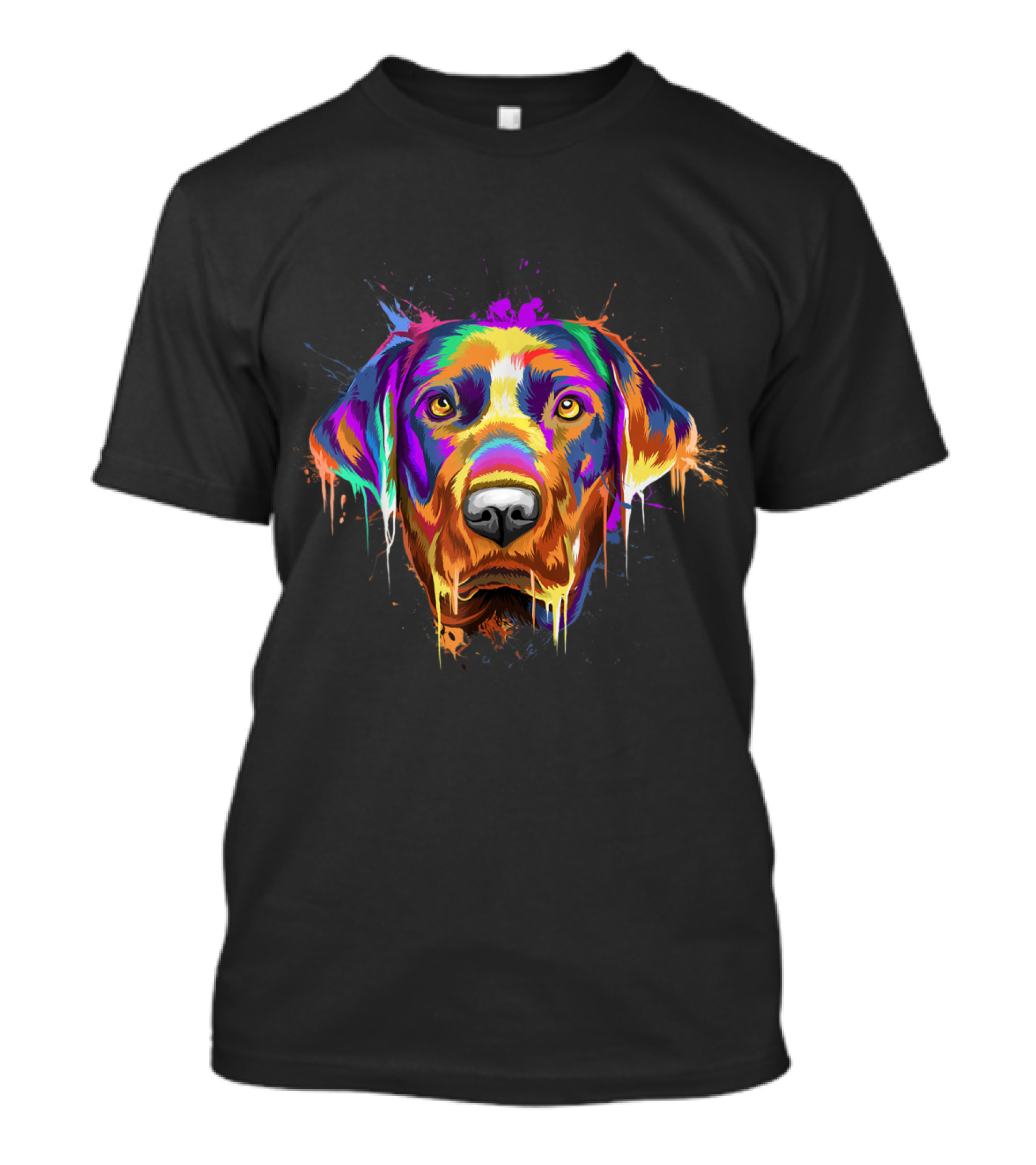 Vibrant Splash Labrador Retriever Art For Lab Lover Gifts T-Shirt