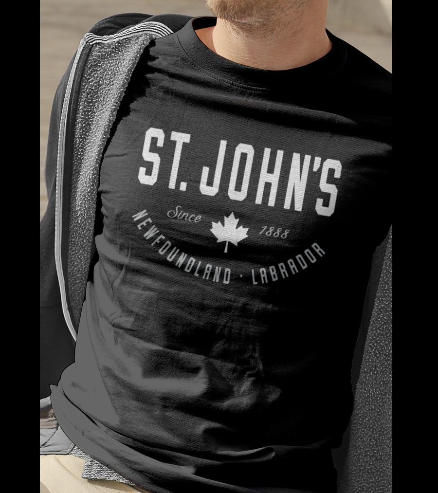 St. John's Since 1888 Newfoundland Labrador Maple Leaf Canada T-Shirt