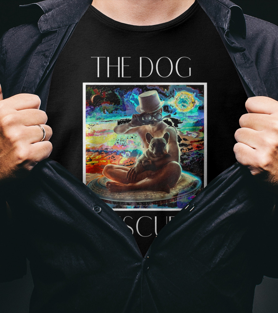 The Dog Rescuer Futuristic Animal Rescue Team Visionary Universe Journey T-Shirt
