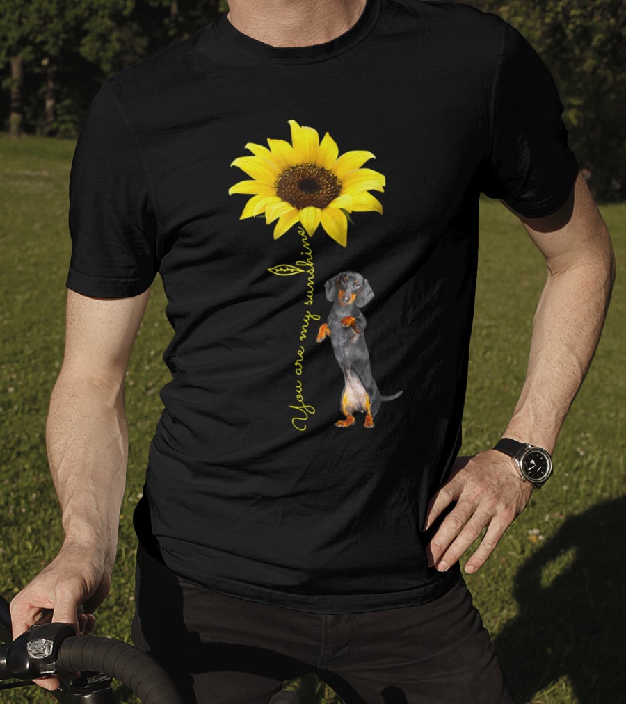 You Are My Sunshine Dachshund Doxie Mom Mother Day Sunflower T-Shirt