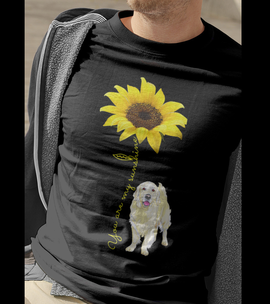 You Are My Sunshine Golden Retriever Mom Mother's Day Sunflower T-Shirt