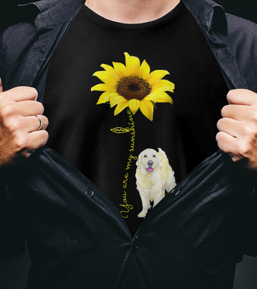 You Are My Sunshine Golden Retriever Mom Mother's Day Sunflower T-Shirt