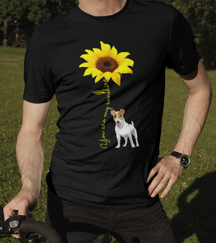 You Are My Sunshine Sunflower Jack Russell T-Shirt