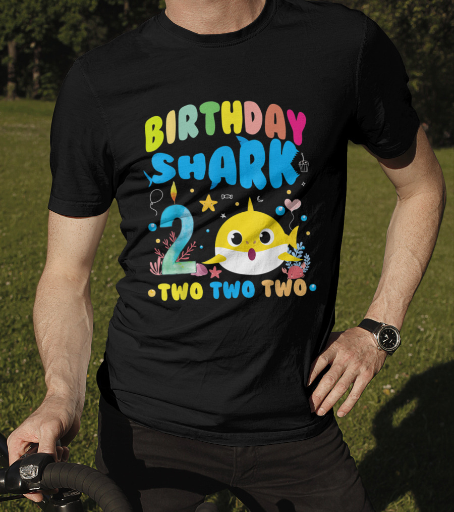 Birthday Shark 2 Two Two Two T-Shirt