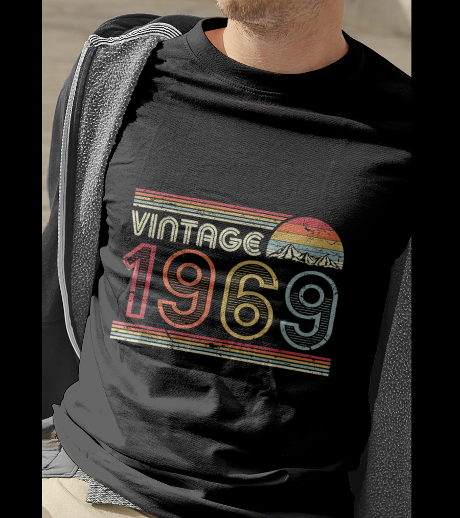 Vintage 1969 Retro Sunset T-Shirt