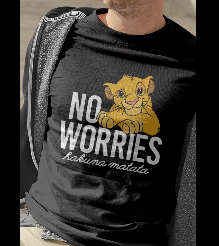 The Lion King No Worries Hakuna Matata Simba Classic Disney T-Shirt