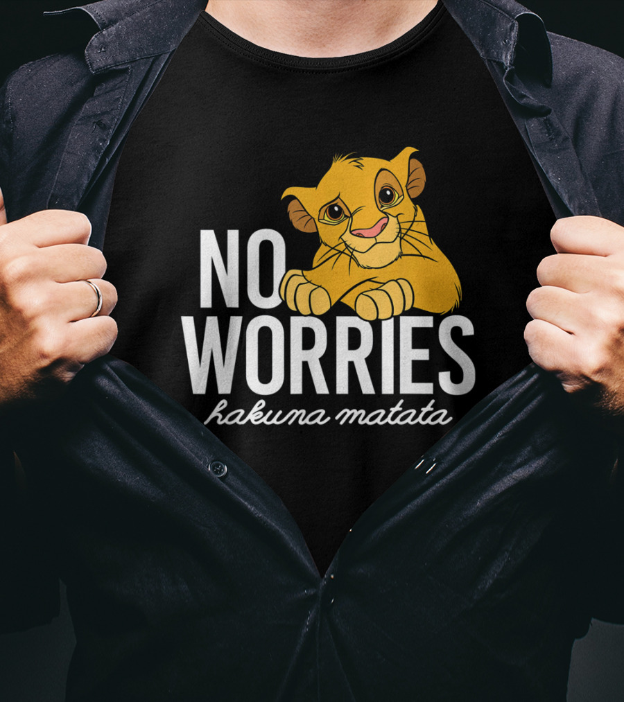 The Lion King No Worries Hakuna Matata Simba Classic Disney T-Shirt