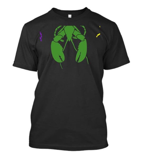 Mardi Gras Crawfish Green Claw Festive T-Shirt 