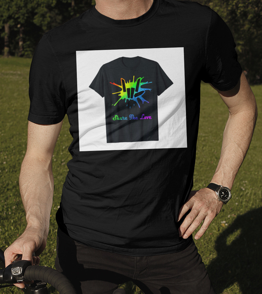 Share The Love Colorful Splash T-Shirt