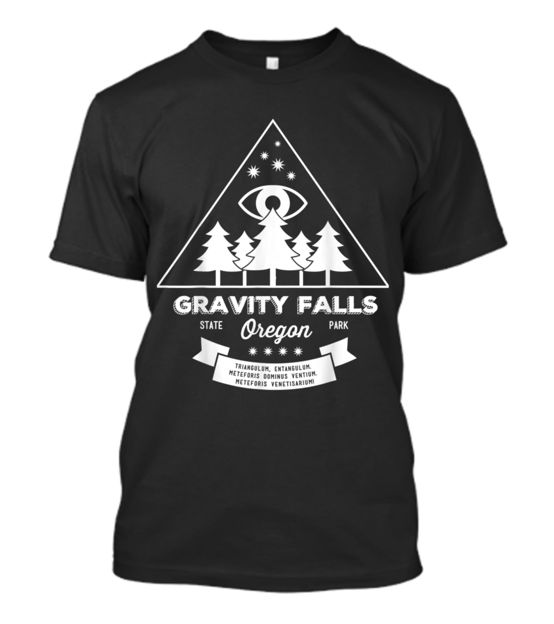 Gravity Falls State Park Oregon Triangulum Entangulum Meteoris Dominus Ventium Meteoris Venetisarium T-Shirt