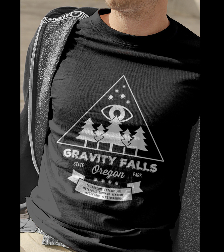 Gravity Falls State Park Oregon Triangulum Entangulum Meteoris Dominus Ventium Meteoris Venetisarium T-Shirt