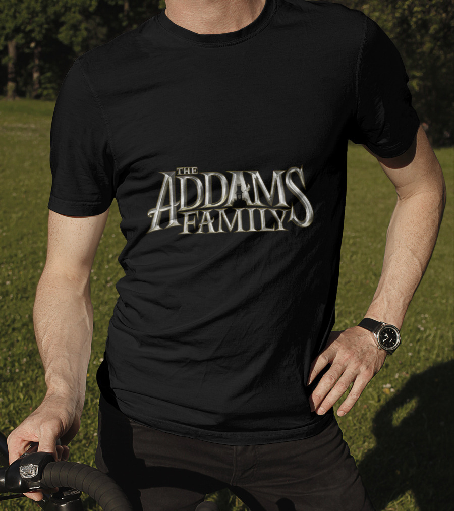 The Addams Family Gold Text Classic T-Shirt