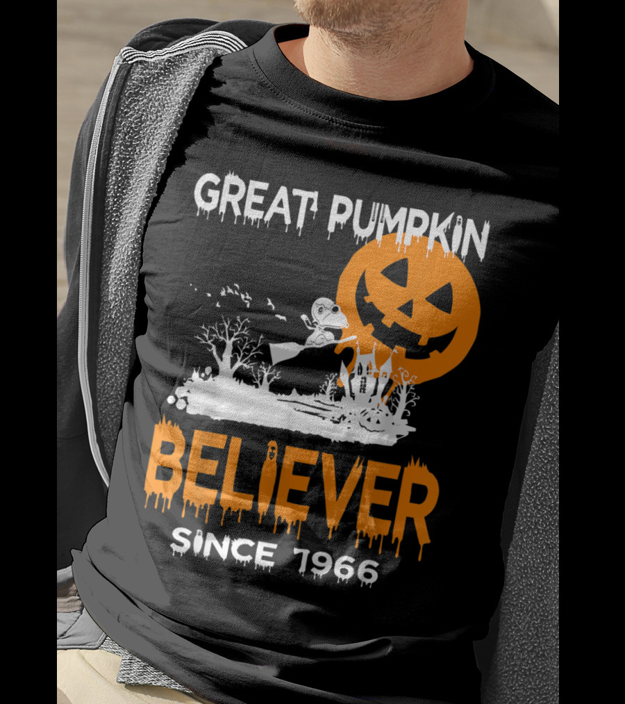 Great Pumpkin Believer Since 1966 Halloween Fun T-Shirt